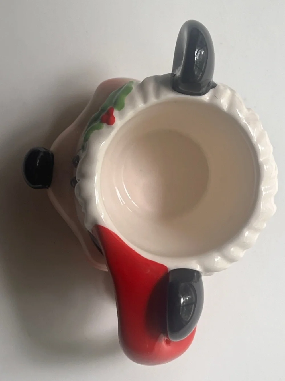 Disney Mickey Mouse Christmas Glass Mug with 2 GLASS spoons New without Box